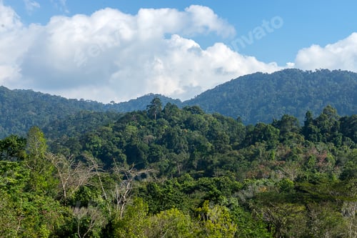 Preview: Green Mountain With Blue Sky.