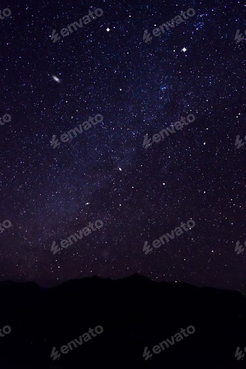 Preview: Night Sky With Star At Nern Chang Puarg Of Thongphaphum National Park. The Adventure Travel In