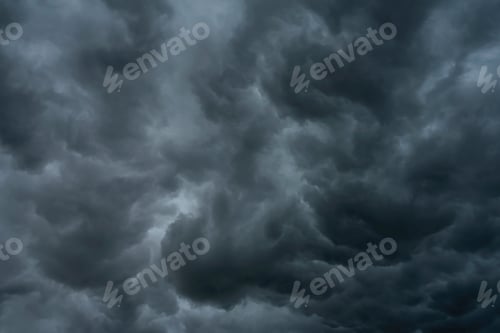 Preview: Rain Clouds On The Sky Are Falling Background.