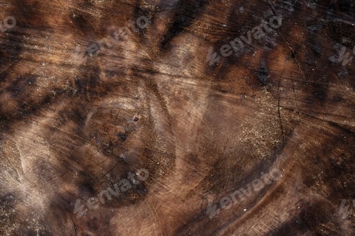 Preview: Close Up Texture Of Deep Brown Wood.