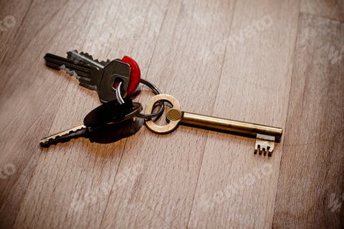 Preview: Vintage Key On Low Key Background