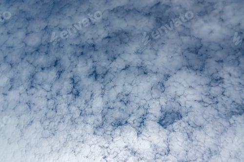 Preview: White Of Cirrocumulus Cloud In Blue Sky.