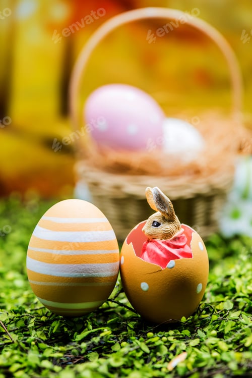 Preview: Happy Easter Day, Bunny And Egg, Christians Worldwide Celebrate