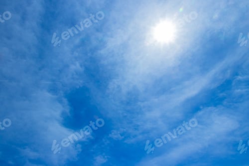Preview: Blue Sky and Clouds with Bright Sunlight