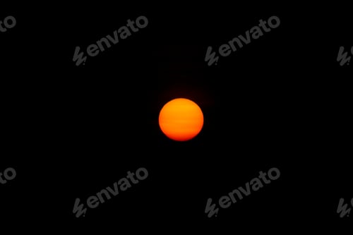 Preview: Soft Sun On Dark Background.