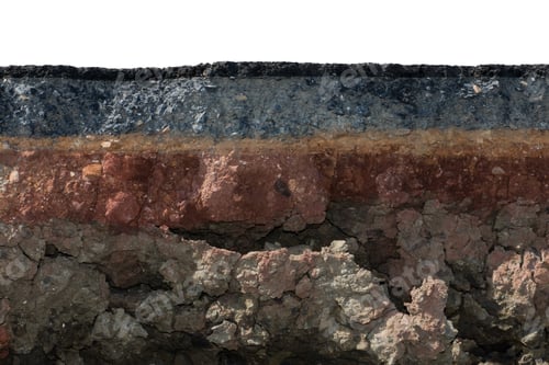 Preview: Soil And Rock Layers Of The Road