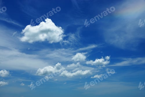 Preview: Blue Sky With Cloud Closeup.