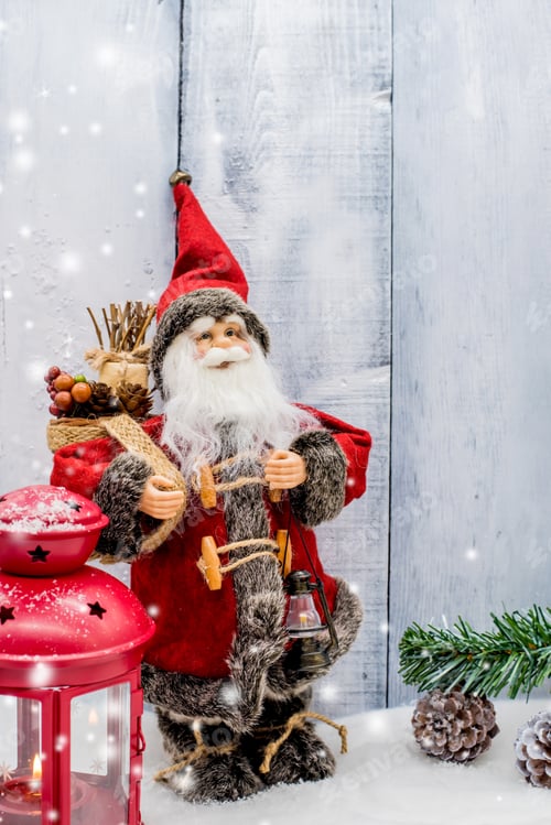 Preview: Christmas And Xmas Decoration With Snow