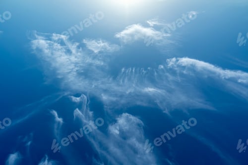 Preview: Blue Sky Background With White Clouds.