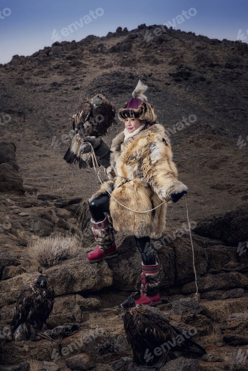 Preview: Kazakh Eagle Hunter In Traditionally Hunt Foxes And Wolves Using Trained Golden Eagles