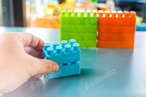 Preview: Colorful Building Blocks, Children Game