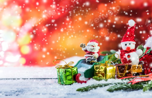 Preview: Merry Christmas And Happy New Year, Winter Concept