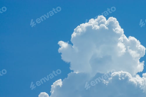Preview: White Cloud On The Sky With Blue Sky
