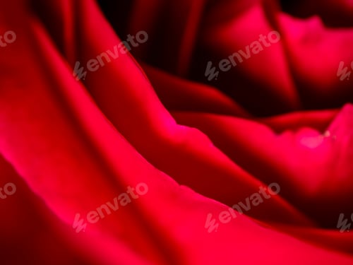 Preview: Close Up Petal Of Red Eden Climbing Rose Flower Background.