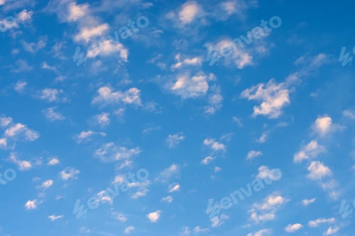 Preview: The Cloud With Blue Sky In The Twilight After Sunset.