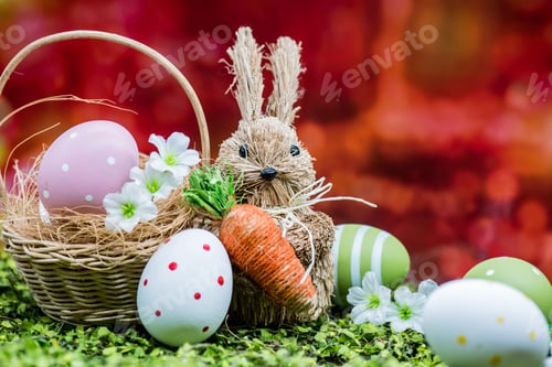 Preview: Happy Easter Day, Bunny And Egg, Christians Worldwide Celebrate