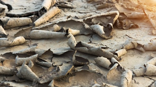 Preview: Cracked Dried Mud In The Summer.