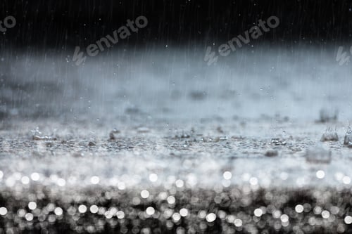 Preview: Rain Fall On The Ground In Rains Season.
