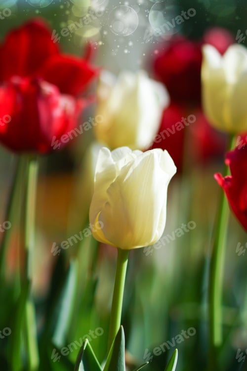 Preview: Tulips Are Blooming In The Garden.