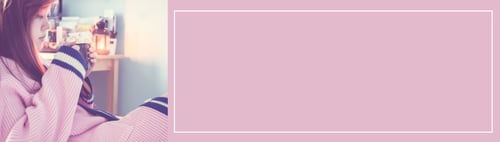 Preview: Banner Design Winter Season And Holiday Event Concept From Beautiful Asian Woman In Pink Warm Suit