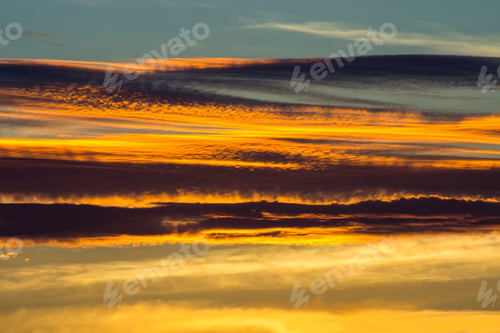 Preview: The Cloud With Blue Sky In The Twilight After Sunset.