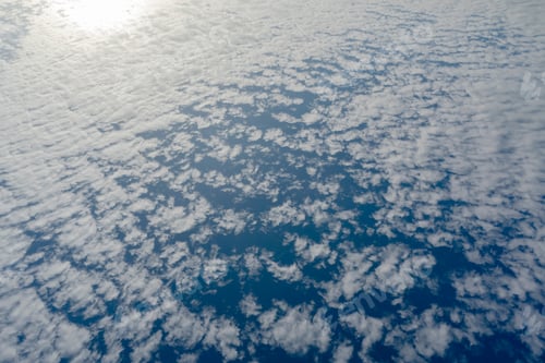 Preview: White Cloud On The Blue Sky Background.