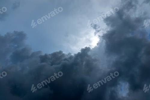 Preview: Clouds And Rain Are Falling In The Sky.