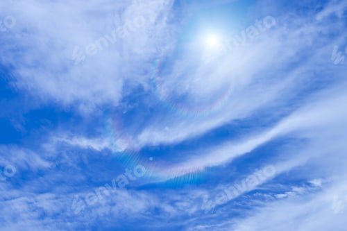Preview: Blue Sky With White Cloud In Major Reflections.