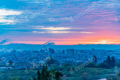 Vorschau: Sonnenaufgang in Fuji City, Shizuoka Präfektur