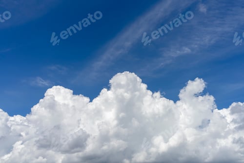 Preview: Blue Sky Background With Clouds.