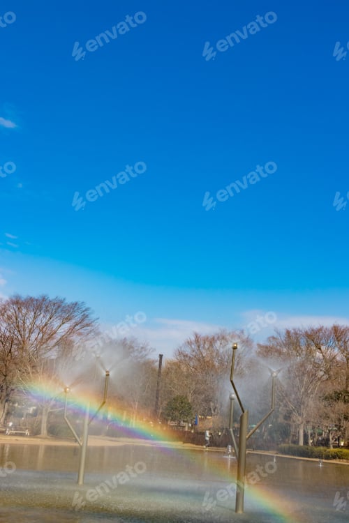 Preview: Landscape With Fountain And The Rainbow