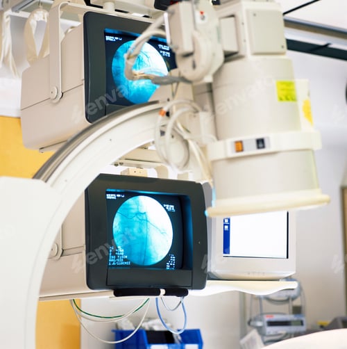 Preview: Modern Medical Equipment And Advanced Computer Monitors Installed In A Hospital Room