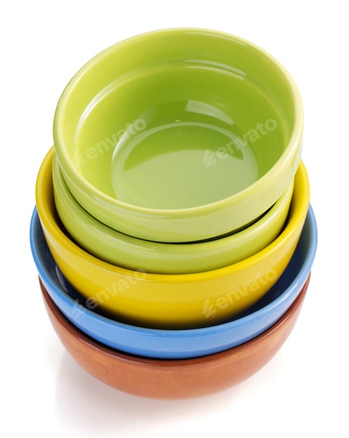 Preview: Empty Ceramic Bowl Isolated On White