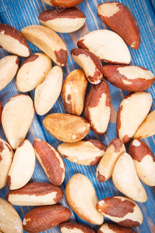 Preview: Brazil Nuts Containing Natural Minerals And Vitamin, Concept Of Healthy Nutrition