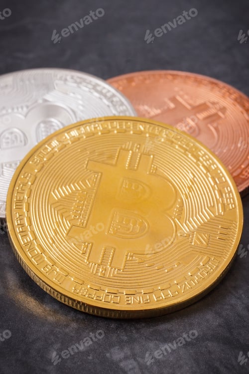 Preview: Bitcoins As Symbol Of New Electronic Virtual Money And Mining Cryptocurrency