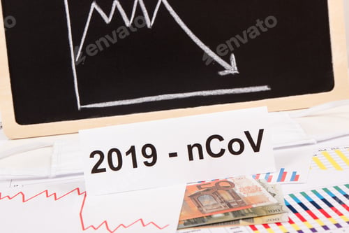 Preview: Inscription 2019-Ncov, Currencies Euro And Declining Chart As Risk Of Global Financial Crisis