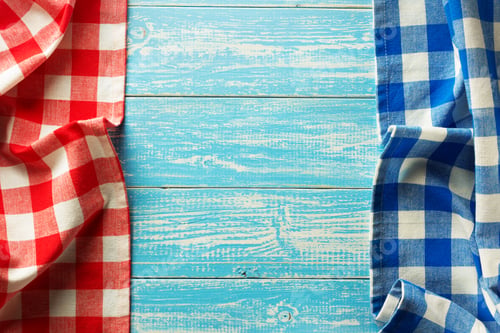 Preview: Cloth Napkin On Wooden Background