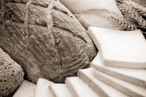 Preview: Assortment Of Baked Bread As Background