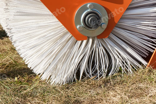 Preview: Part And Detail Of Sweeper Using For Cleaning Surface In Urban Or Countryside. Modern Technology