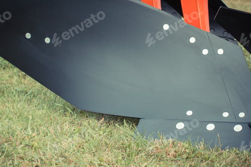 Preview: Part And Detail Of Agricultural Plow, Modern Technology In Agriculture Concept