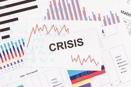 Preview: Inscription Crisis And Declining Chart As Risk Of Global Financial Crisis Caused By Coronavirus