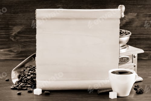 Preview: Coffee Concept On Wooden Background