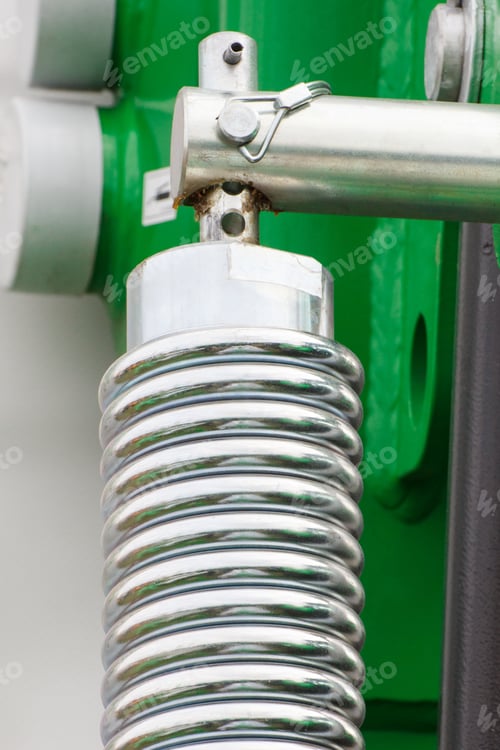 Preview: Steel Spring As Detail Of Agricultural Machinery, Part Of Hydraulic Or Pneumatic Equipments