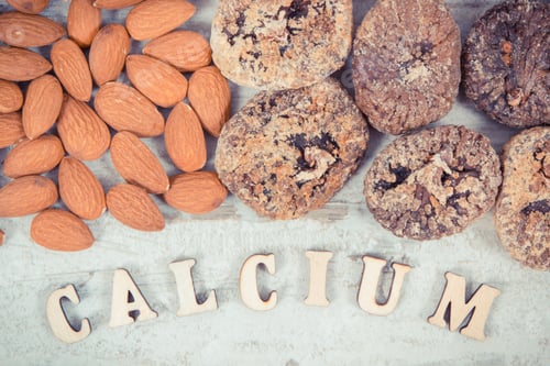 Preview: Vintage Photo, Ingredients Or Products Containing Calcium And Dietary Fiber, Natural Sources Of