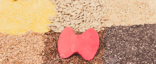 Preview: Red Thyroid Shape And Best Nutritious Natural Food For Healthy Thyroid