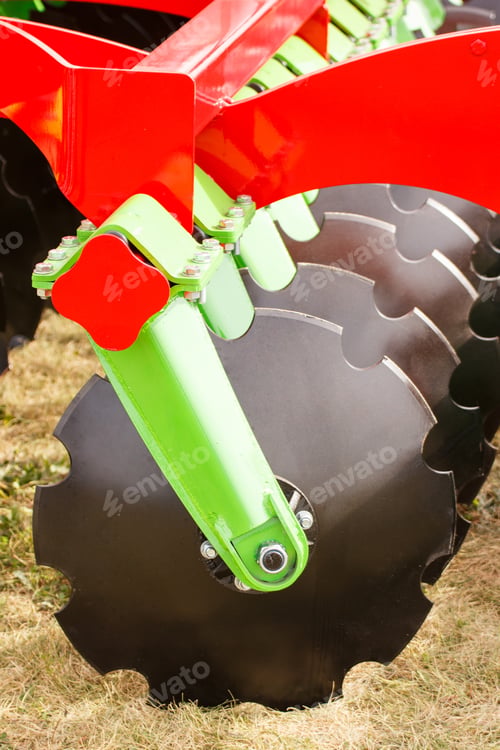 Preview: Part And Detail Of Agricultural Disk Arrow, Technology Concept