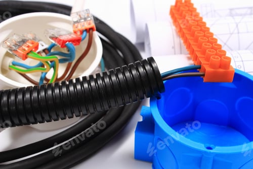 Preview: Components For Use In Electrical Installations And Rolls Of Electrical Diagrams, Copper Wire