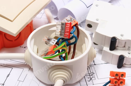 Preview: Components For Use In Installations And Electrical Diagrams, Copper Wire Connections In Electrical