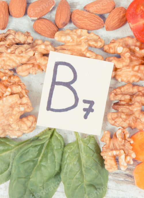 Preview: Nutritious Different Ingredients Containing Vitamin B7, Dietary Fiber And Natural Minerals, Healthy
