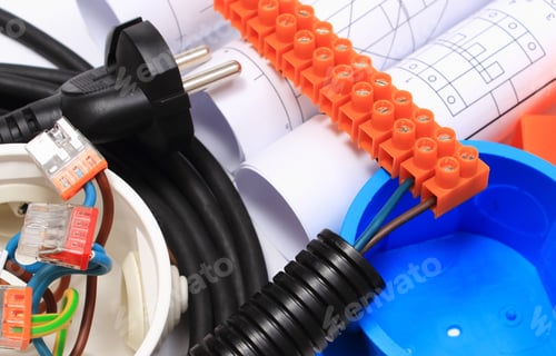 Preview: Components For Use In Electrical Installations And Rolls Of Electrical Diagrams, Copper Wire